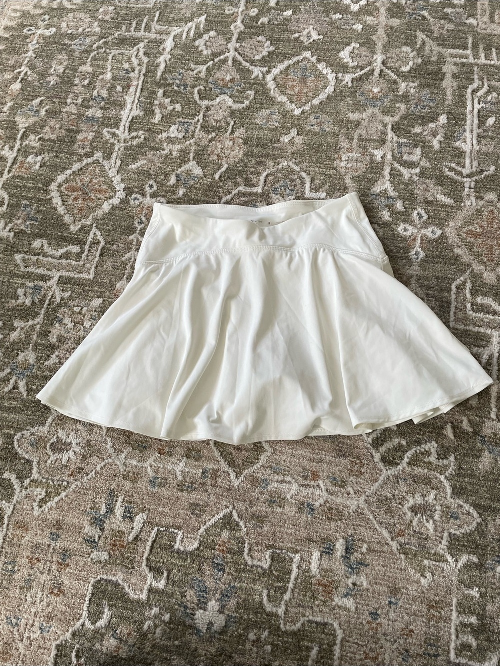 Women's White A-Line Tennis Skirt
